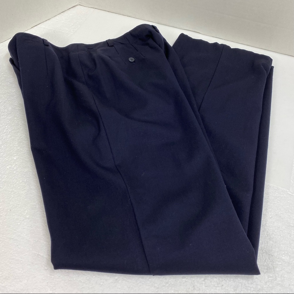 Talbots Blue Wool Lycra Spandex Blend with Polyester Lining Size10 Two Pockets
